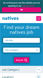 Mobile Screenshot of jobs.natives.co.uk